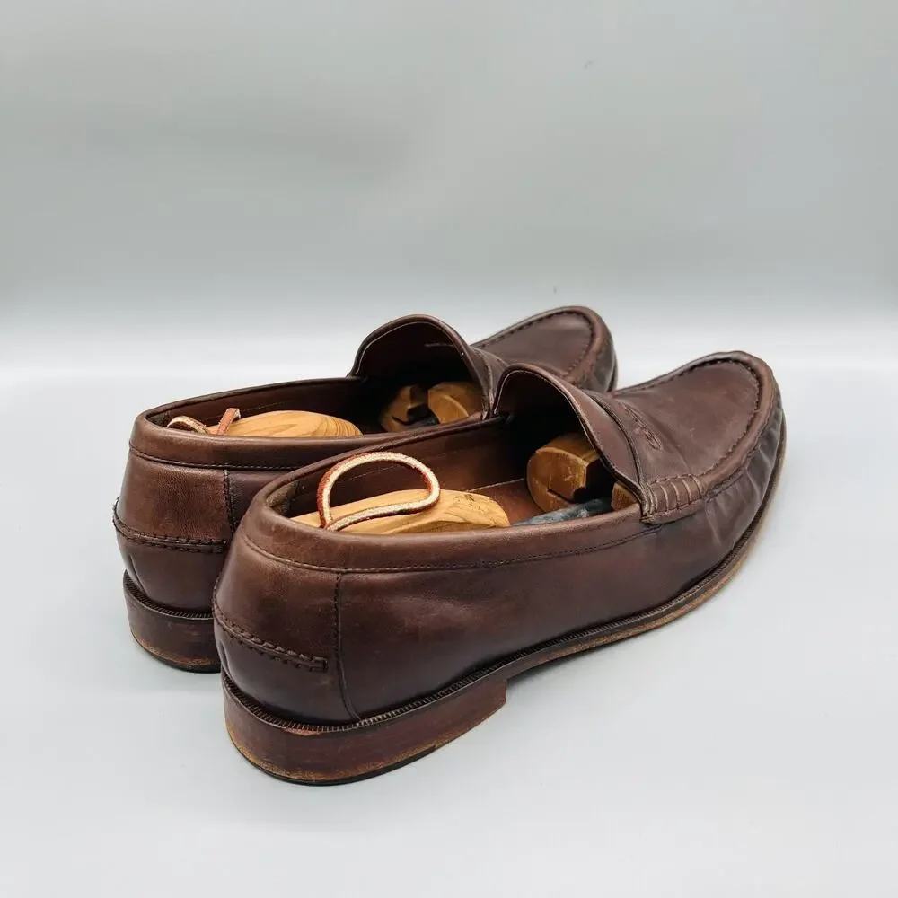 Cole Haan Shoes Mens 13 Brown Leather Penny Loafers Slip On Dress Classic Casual